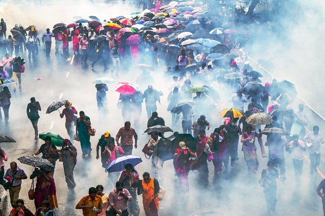 Police use water cannons and tear gas to disperse teachers striking over pay, as the consquences of a 2022 financial crash are still felt today