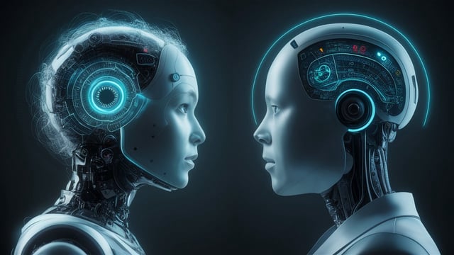 an AI coaching and critiquing another AI