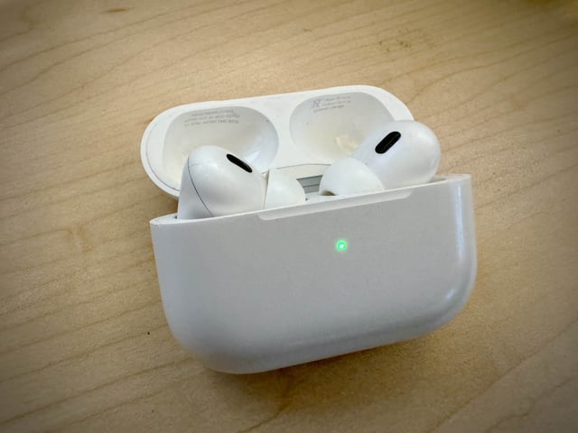 To check AirPods firmware, first connect them to your device by simply opening the case -- or pop them in your ears.