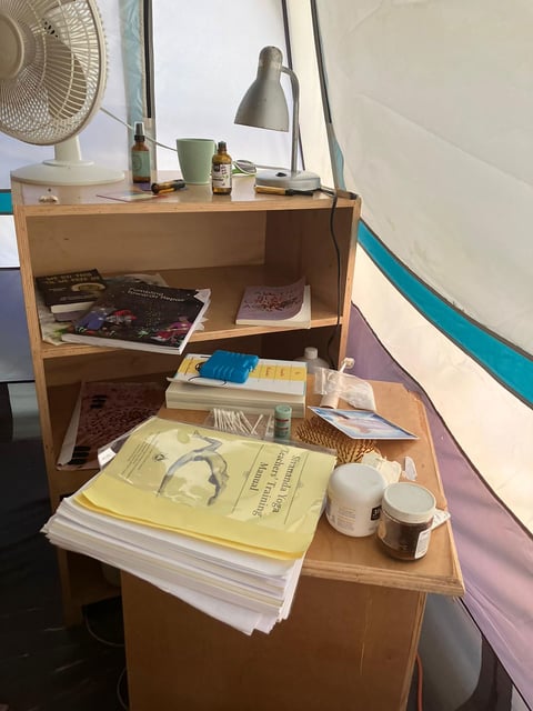 Seymore collected some of Casey's belongings from the retreat, including a Bible and other books, affirmation cards, clothes and toiletries.