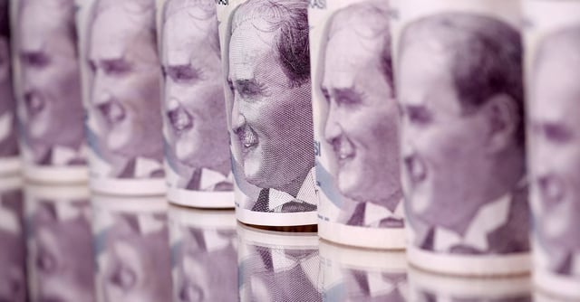 Turkey Lira banknotes are seen in this illustration taken January 6, 2020. REUTERS/Dado Ruvic/Illustration