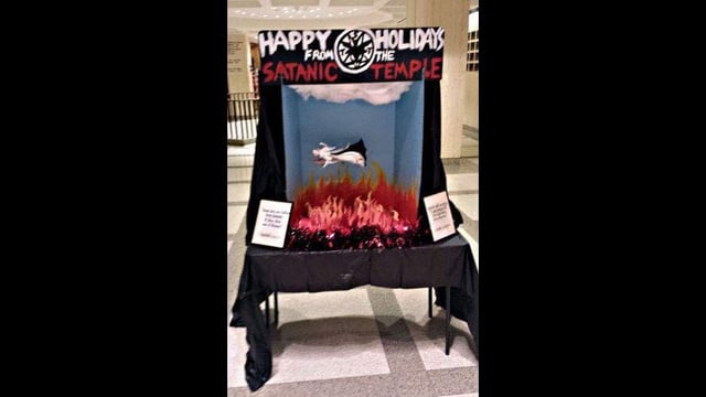 The Satanic Temple stands ready to sue Florida if it's not allowed to participate in Florida's new school chaplain program. The temple is no stranger to raising controversy over religion: In 2014, it installed a holiday display in the Capitol.
