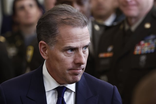 Hunter Biden seen a White House ceremony