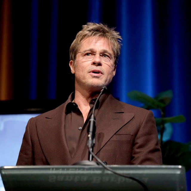 Brad Pitt speaks onstage at the Outstanding Performer of the Year Award ceremony during the 39th Annual Santa Barbara International Film Festival at The Arlington Theatre on February 08, 2024 in Santa Barbara, California. Pitt's rocky relationship with his kids have been making headlines more than ever in July 2024.
