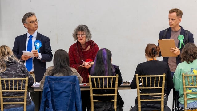 Ballot papers for the General Election being counted at the ballot centre in Folkestone, UK.