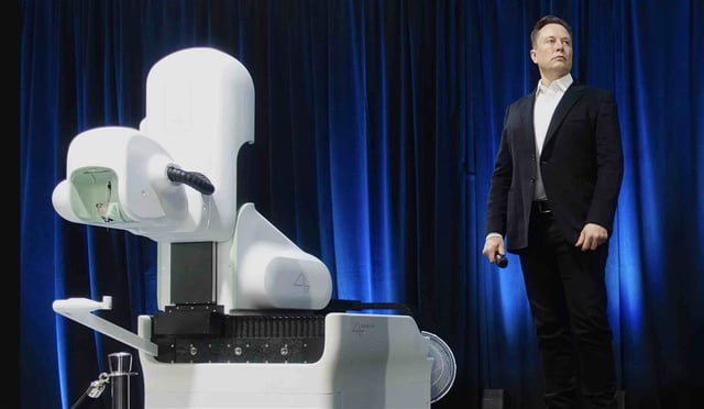 Elon Musk at an event in 2020 discussing Neuralink (Credit: Steve Jurvetson/CC 2.0).