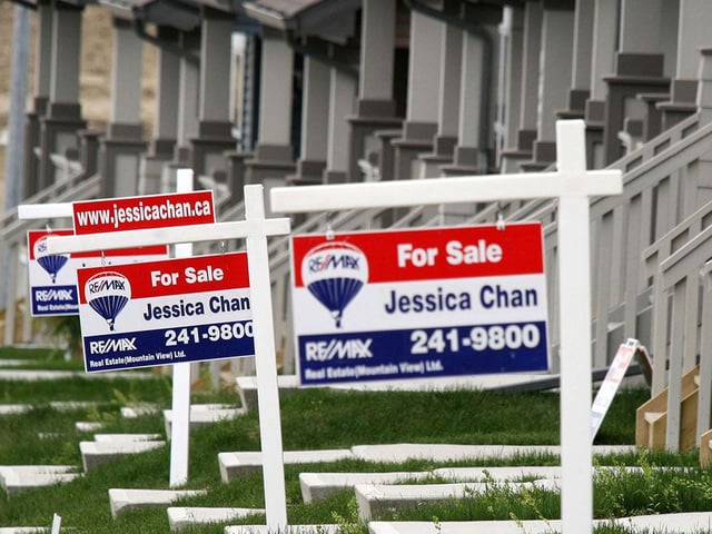Homes listed for sale were up 26 per cent from last year. 