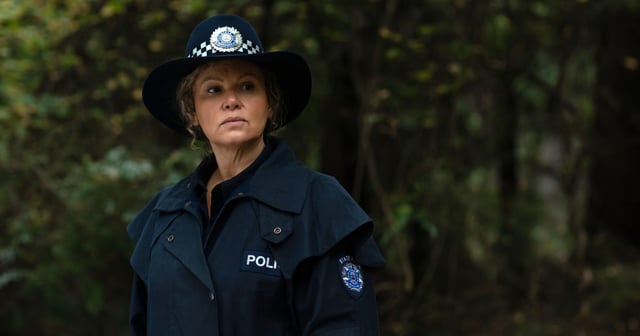 Leah Purcell as Andie Whitford in High Country, wearing a police uniform