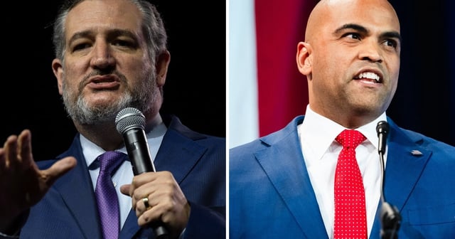 U.S. Sen. Ted Cruz, R-Texas, left, and U.S. Rep. Colin Allred, D-Dallas,