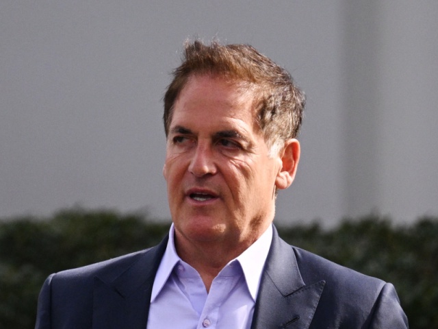 Businessman Mark Cuban is seen outside of the West Wing after attending a meeting about prescription drug costs at the White House in Washington, DC on March 4, 2024. (Photo by Mandel NGAN / AFP)