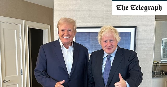 Boris Johnson meets with Donald Trump on the sidelines of the Republican National Convention