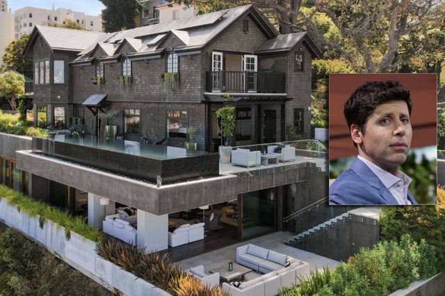 Sam Altman bought a '$27 million lemon' house at 950 Lombard Street in San Francisco.