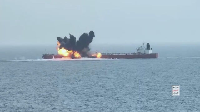 Houthis Attack Tanker in Red Sea