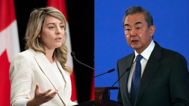 Melanie Joly Wang Yi composite