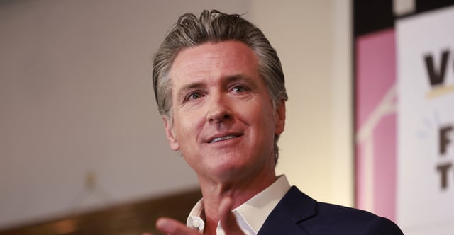 California Gov. Gavin Newsom at a rally in San Francisco on June 7. (Jessica Christian/San Francisco Chronicle/Getty Images)