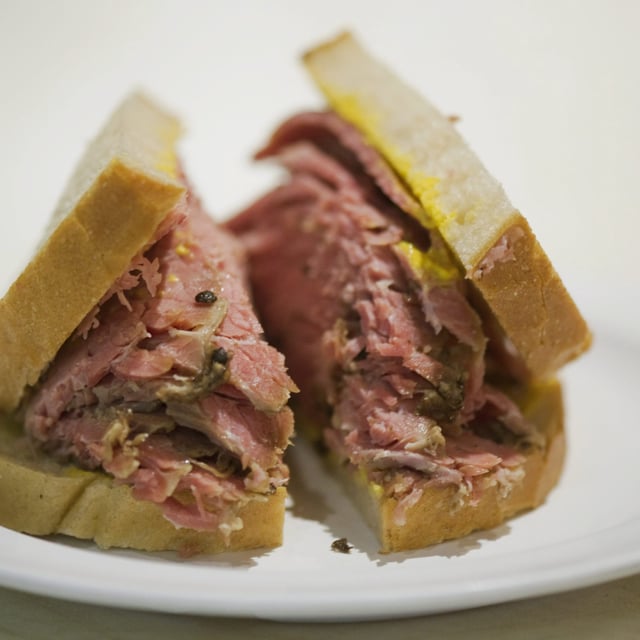 Stock photo of some meat on a sandwich. Investigators are still trying to determine the specific products affected.