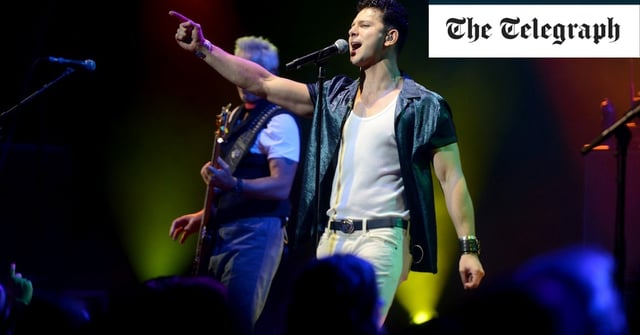 Ross Davidson performing as Ross Wild with Spandau Ballet in London in 2018