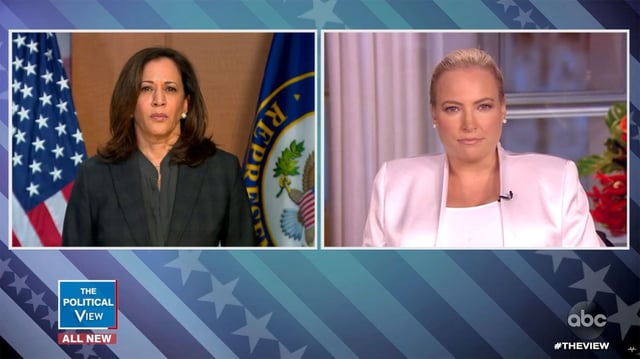 Harris appears on "The View" with Meghan McCain discussing the "Defund the Police" movement.