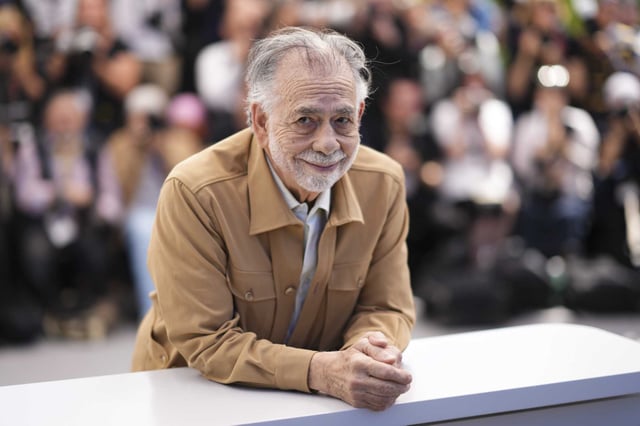 FILE — Director Francis Ford Coppola poses for photographers at the photo call for the film “Megalopolis” in Cannes, southern France, Friday, May 17, 2024. 
