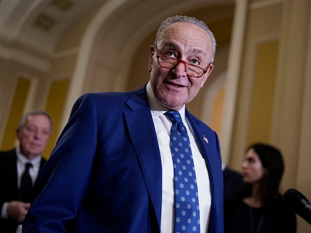 Senate Majority Leader Chuck Schumer, D-N.Y., speaks to reporters at the Capitol in Washington, Nov. 15, 2022. Democrats celebrating a successful effort to keep control of the U.S. Senate this year will soon confront a 2024 campaign that could prove more challenging. (AP Photo/J. Scott Applewhite, File)