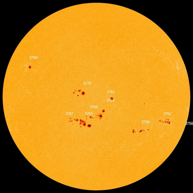 Sunspots July 2024
