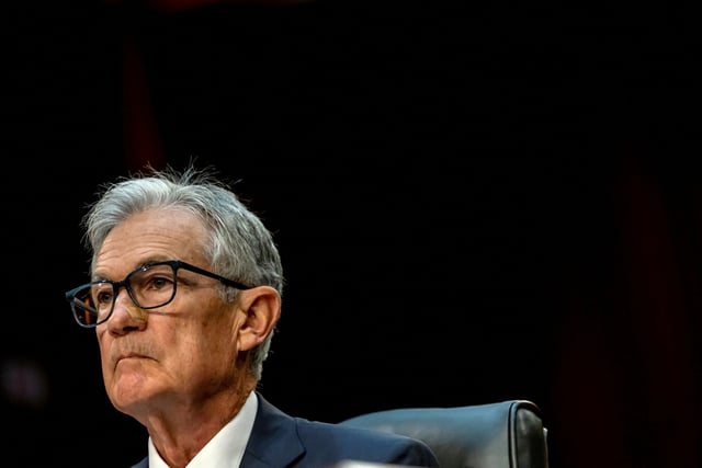 Jerome Powell testifies before a Senate Banking, Housing and Urban Affairs Committee hearing, on July 9, 2024. 
