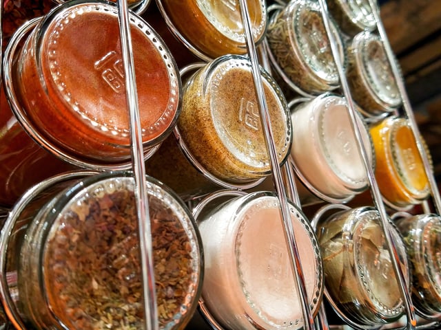A spice rack
