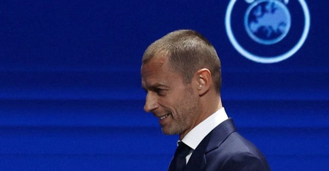 Soccer Football - UEFA Congress - Lisbon Congress Centre, Lisbon, Portugal - April 5, 2023  President of UEFA Aleksander Ceferin arrives for UEFA Congress REUTERS/Pedro Nunes/File Photo