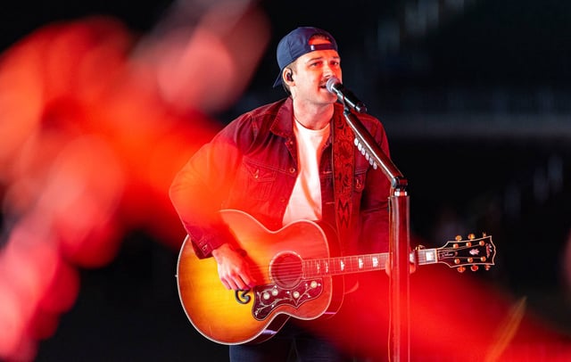 Morgan Wallen performs the song "'98 Braves" at the 2023 Billboard Music Awards at Truist Park in Atlanta, Georgia. The show airs on November 19, 2023 on BBMAs.watch. (Photo by Christopher Polk/Penske Media via Getty Images)