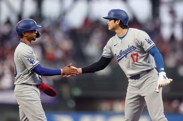 Los Angeles Dodgers Shohei Ohtani Mookie Betts