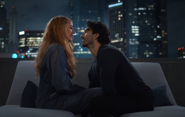 Blake Lively and Justin Baldoni in 'It Ends With Us' CREDIT: Sony Pictures Entertainment