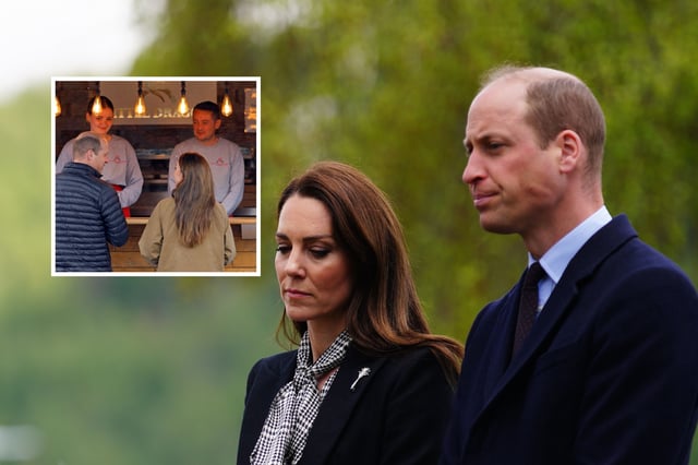 Prince William and Kate With Peter Morris