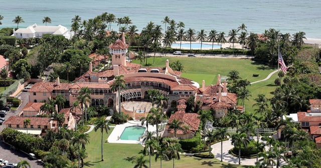 In this aerial view, former President Donald Trump's Mar-a-Lago estate is seen on Sept. 14, 2022, in Palm Beach, Florida. (Joe Raedle / Getty Images)