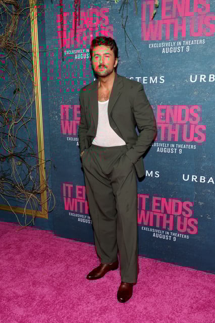 Brandon Sklenar of "It Ends With Us" is defending his female castmates and author Colleen Hoover amid fan criticsm.