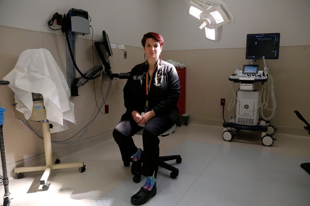 Dr. Colleen McNicholas, the chief medical officer for Planned Parenthood Great Rivers, was at the clinic both days.
