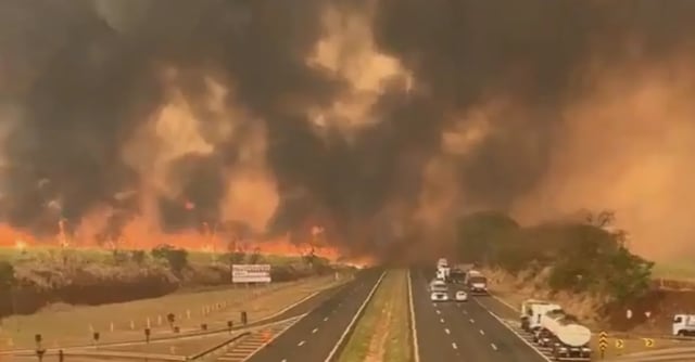 Historic wildfires engulf Sao Paulo, record 1 886 hotspots in a single day, Brazil august 2024