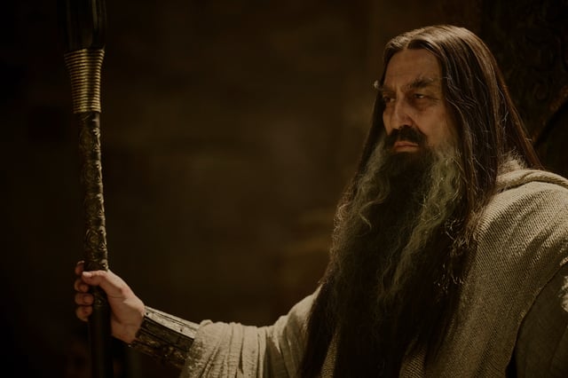 Ciarán Hinds as the Dark Wizard in the Rings of Power season 2