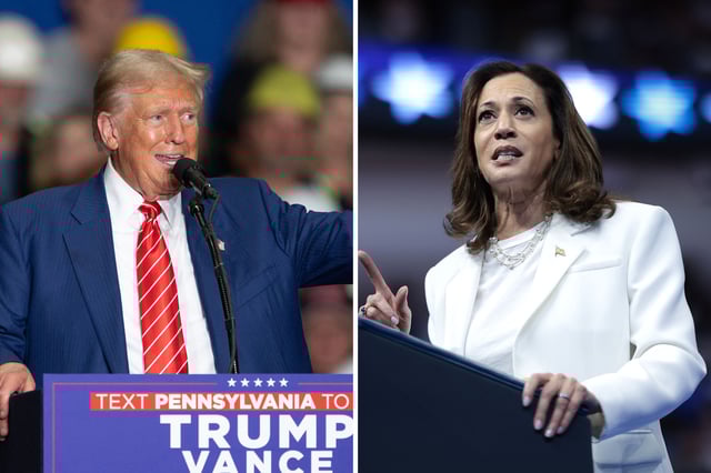 Donald Trump and Kamala Harris