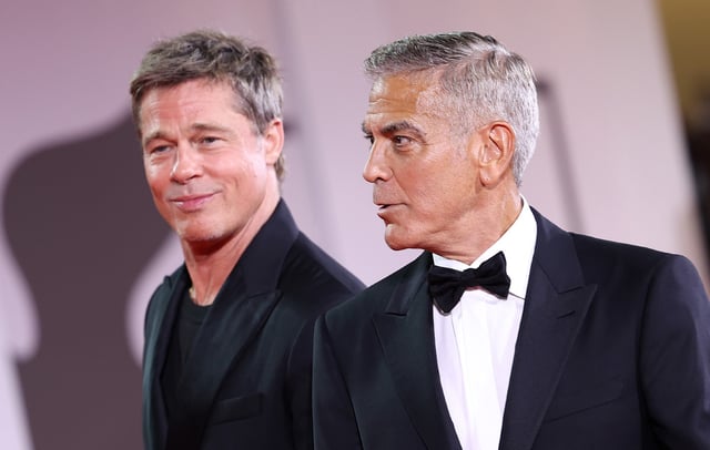 Brad Pitt, George Clooney. Credit: Maria Moratti/Getty Images