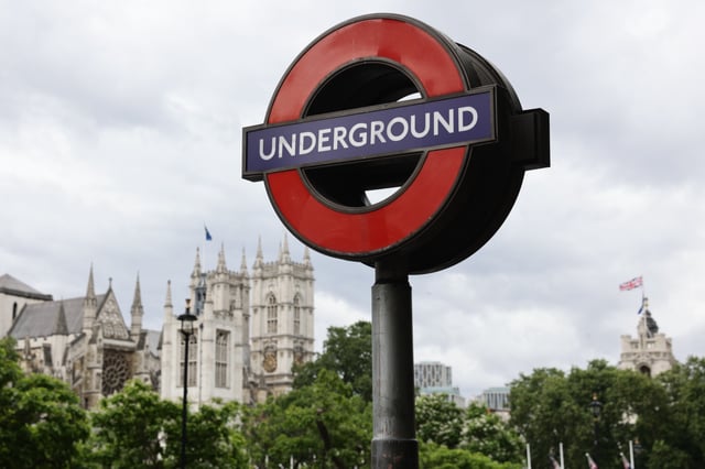 A view of the underground sign in London, Great Britain July 3, 2024. (Photo by Jakub Porzycki/NurPhoto)