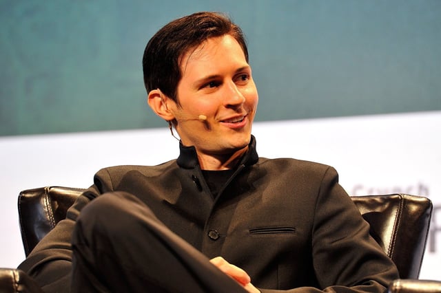 SAN FRANCISCO, CA - SEPTEMBER 21: Pavel Durov, CEO and co-founder of Telegram speaks onstage during day one of TechCrunch Disrupt SF 2015 at Pier 70 on September 21, 2015 in San Francisco, California. (Photo by Steve Jennings/Getty Images for TechCrunch)