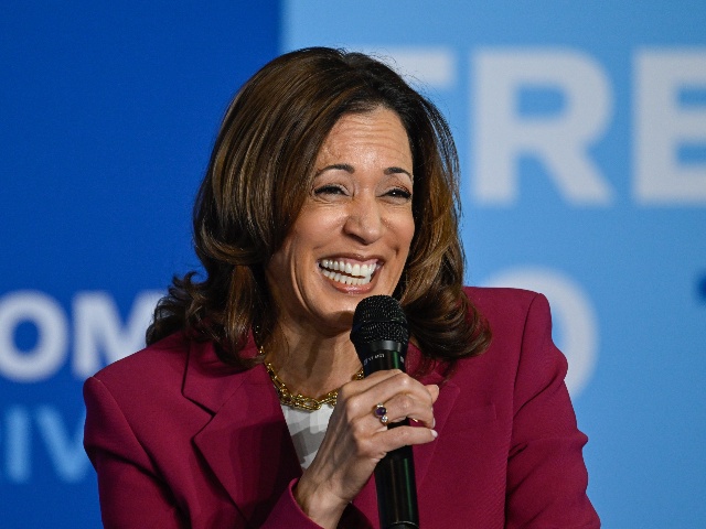 CHARLOTTE, USA - JUNE 12: Vice President Kamala Harris visits JC Smith University to participate in a moderated conversation with Michael Ealy and Bakari Sellers as part of her fourth stop of a nationwide Economic Opportunity Tour in Charlotte, United States on June 12, 2024 (Photo by Peter Zay/Anadolu via Getty Images)