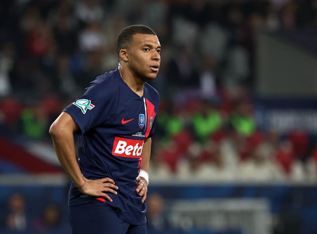 Soccer Football - Coupe de France - Final - Olympique Lyonnais v Paris St Germain - Stade Pierre-Mauroy, Villeneuve-d'Ascq, France - May 25, 2024 Paris St Germain's Kylian Mbappe REUTERS/Catherine Steenkeste/File Photo