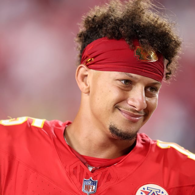 Quarterback Patrick Mahomes #15 of the Kansas City Chiefs smiles after their 27-20 win over the Baltimore Ravens at GEHA Field at Arrowhead Stadium on September 05, 2024 in Kansas City, Missouri.
The Kansas City Chiefs quarterback cleared the air about his political views.