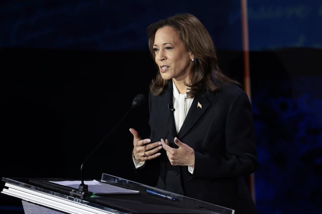 Kamala Harris during the presidential debate in Philadelphia, on Sept. 10, 2024. 