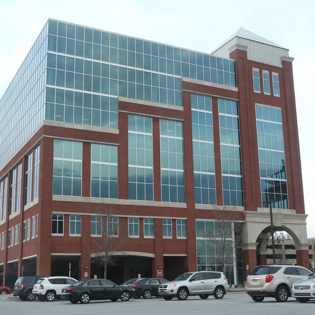 The headquarters of student loan debt collector Navient Corporation is seen in Wilmington, Delaware, on April 2, 2014.