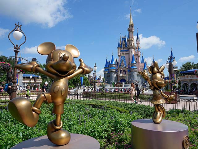 The Cinderella Castle is seen at the Magic Kingdom at Walt Disney World, July 14, 2023, in Lake Buena Vista, Fla. (AP Photo/John Raoux, File)
