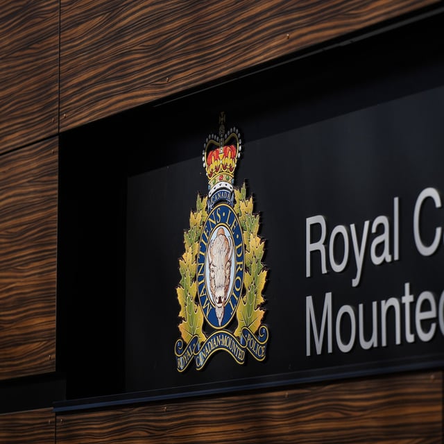 RCMP in Nova Scotia say the suspicious deaths of two men earlier this month was the result of a homicide and death by self-inflicted injuries. The RCMP logo is seen outside the force's 'E' division headquarters in Surrey, B.C., Thursday, March 16, 2023. THE CANADIAN PRESS/Darryl Dyck
