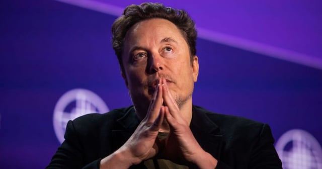 Billionaire Elon Musk, seen at a May event, was criticized by the White House for his post on social media platform X observing that nobody seems to be trying to assassinate President Joe Biden or Vice President Kamala Harris. ( Apu Gomes / Getty Images)