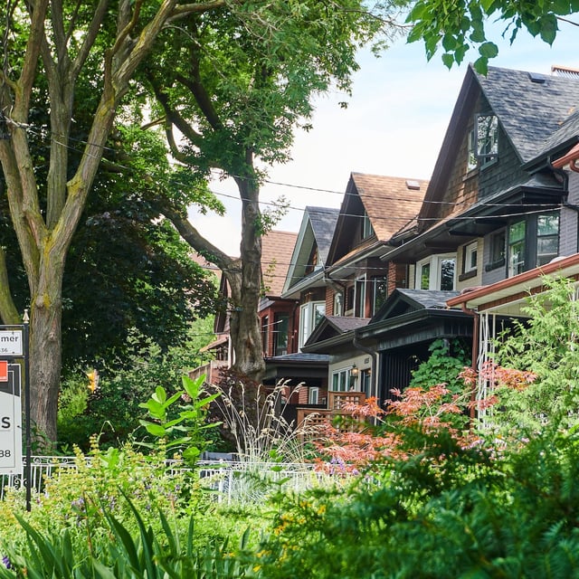 A house listed for sale in Toronto’s west end on July 4, 2024.
